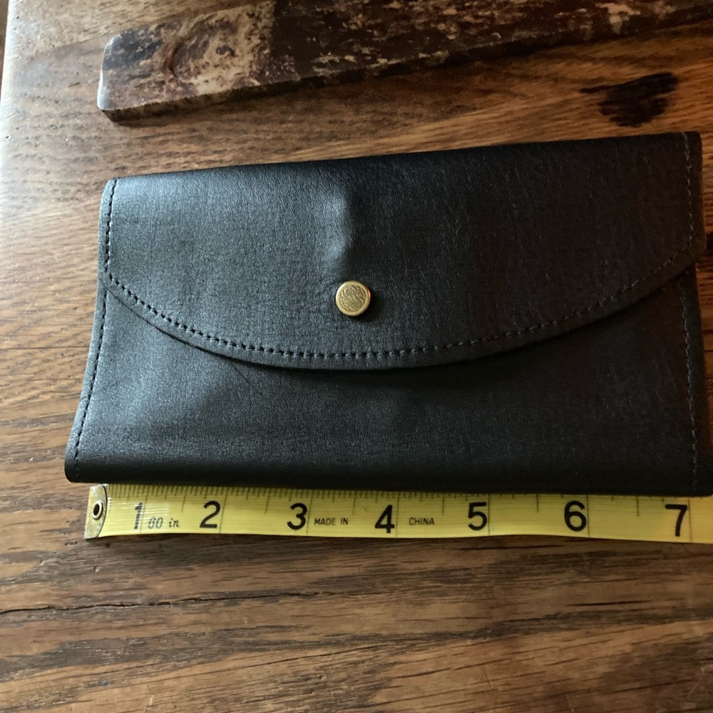Leather wallet Amish made New